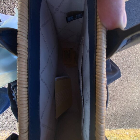 Michael Kors Mirella Small Wicker Crossbody Bag NWT - Picture 3 of 6